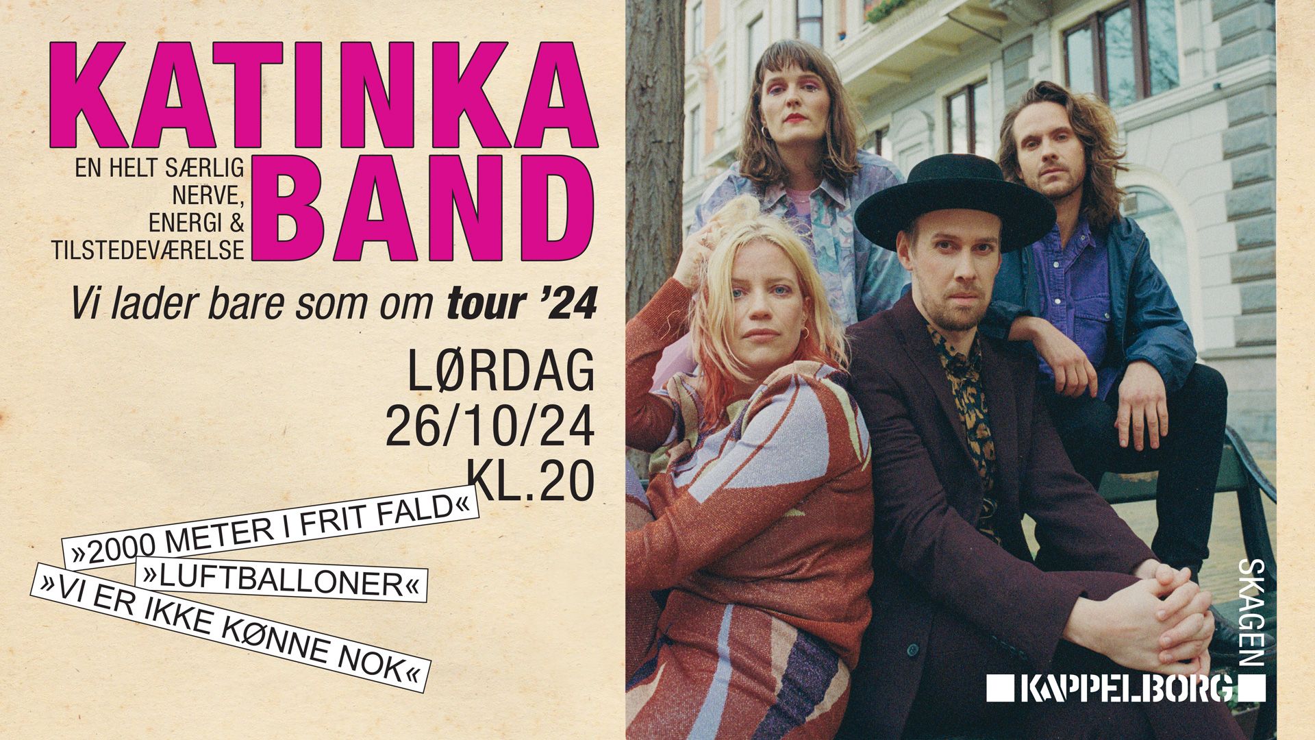 Katinka Band live hosvKulturhus Kappelborg i Skage